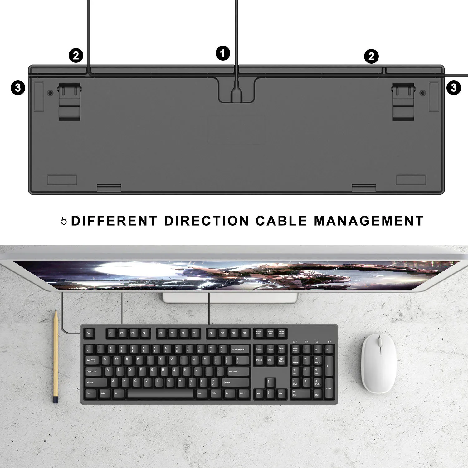 HELLO GANSS механическая клавиатура 104 клавиш Cherry MX Axis body 104 клавиш PBT keycaps Коричневый Красный Синий переключатель настольная игровая клавиатура