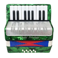17 keys 8 bass celluloid accordion educational musical instrument cadence band for children beginners practice music playing hot