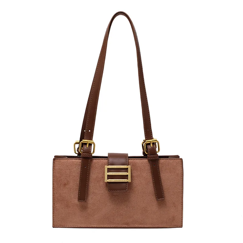 

Scrub Leather Underarm Bags for Women 2021 Winter Luxury Trend Shoulder Bag Ins Chic Handbag Clutch Korean Style Small Tote Bag