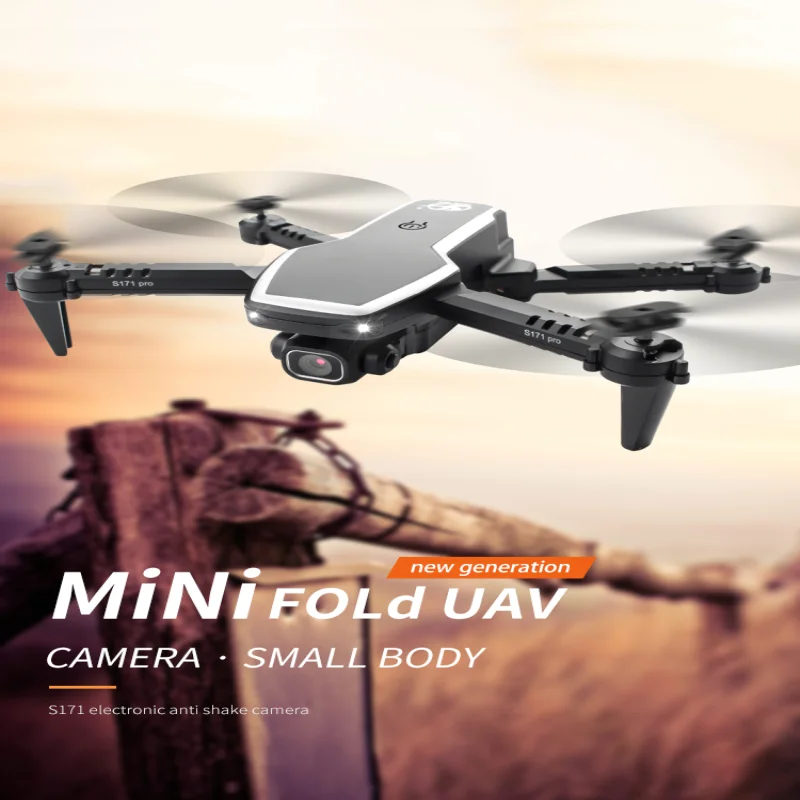 

New S171 Pro FPV Mini Drones 4k HD Dual Camera Altitude Hold Coreless Motor Wifi 2.4G RC Quadcopter Foldable Cameras Drone