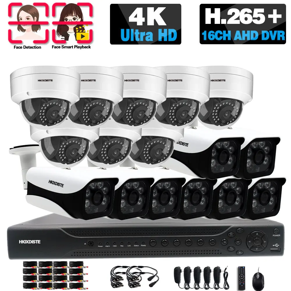 

Система видеонаблюдения, 8 каналов, 4K, 16 каналов, AHD, DVR, 8 Мп, XMEYE, 5 Мп