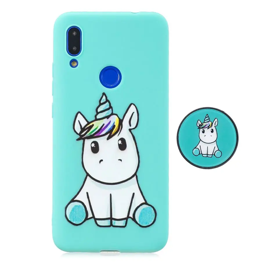 A6 Huawei Y5 Y6 Y7 силиконовый чехол с мультяшным рисунком для huawei Y6 Prime Coque Honor 8S чехол милый Стенд мягкие чехлы для телефонов - Цвет: A6