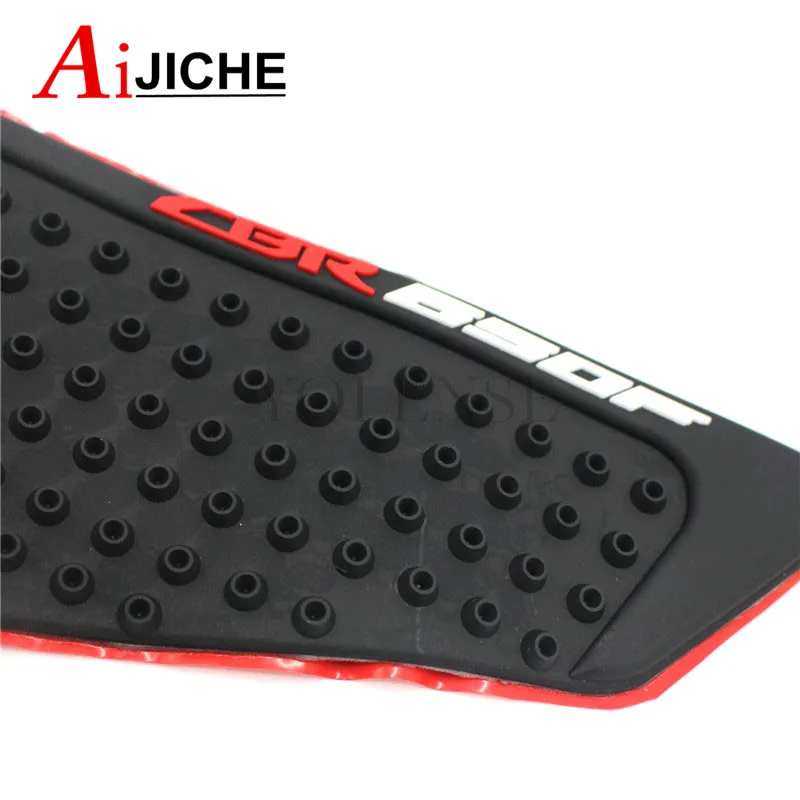

High Quality Motorcycle 3D Tank Traction Side Pad Gas Fuel Knee Grip Decal White Color For Honda CBR650F CBR 650F 2014-2018