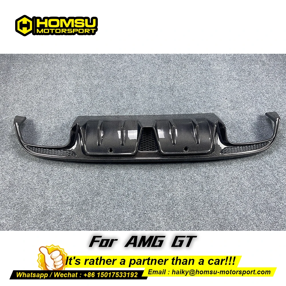 Диффузор заднего бампера из углеродного волокна в стиле bb-s для Mercedes bens класса C W205