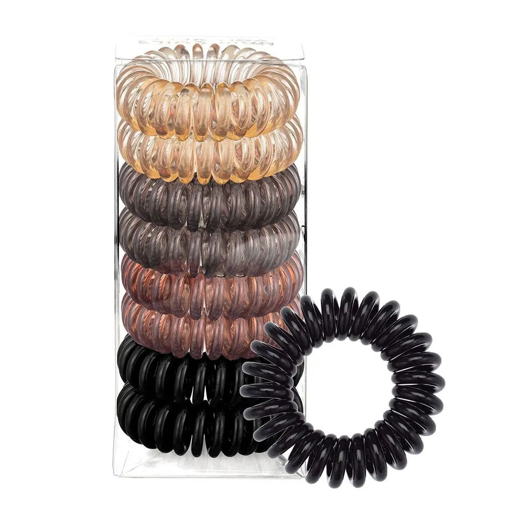 

Эластичные резинки для волос 8 шт./компл. спиральные резинки для волос повязки на голову Веревка Держатель для женских Девушек Аксессуары дл...