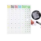 Прозрачная наклейка на клавиатуру для ноутбука ussian, наклейка на клавиатуру с русским языком, наклейка на клавиатуру с Цветной подсветкой