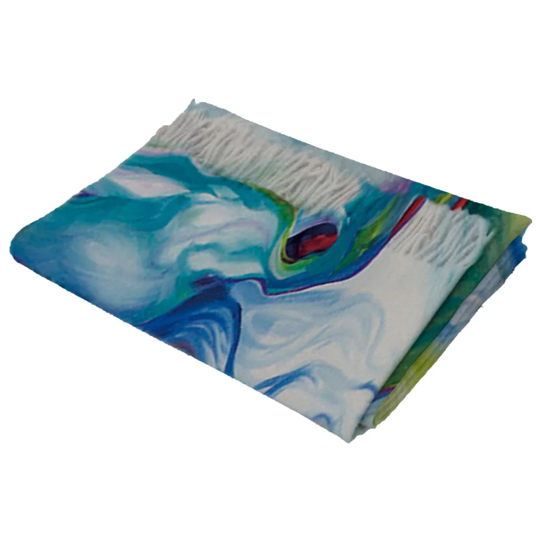 Абстрактные лошади Акварельная живопись шарф унисекс толстые теплые зимние