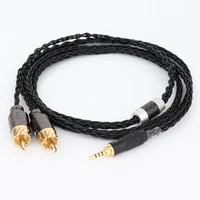 hifi audio cable 2 5mm jack balanced interface 4 4 to 2 rca signal cable aux line headphone amplifier line 2 5mm plug to 2 rca