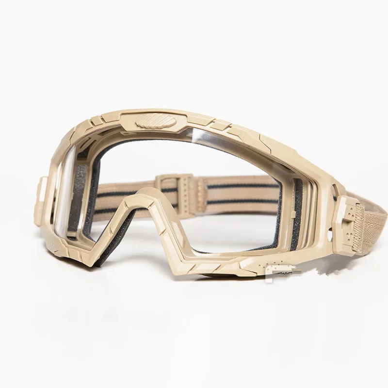 Gafas tácticas militares para Airsoft, lentes de tiro a prueba de viento, UV400, Paintball CS, 2,0