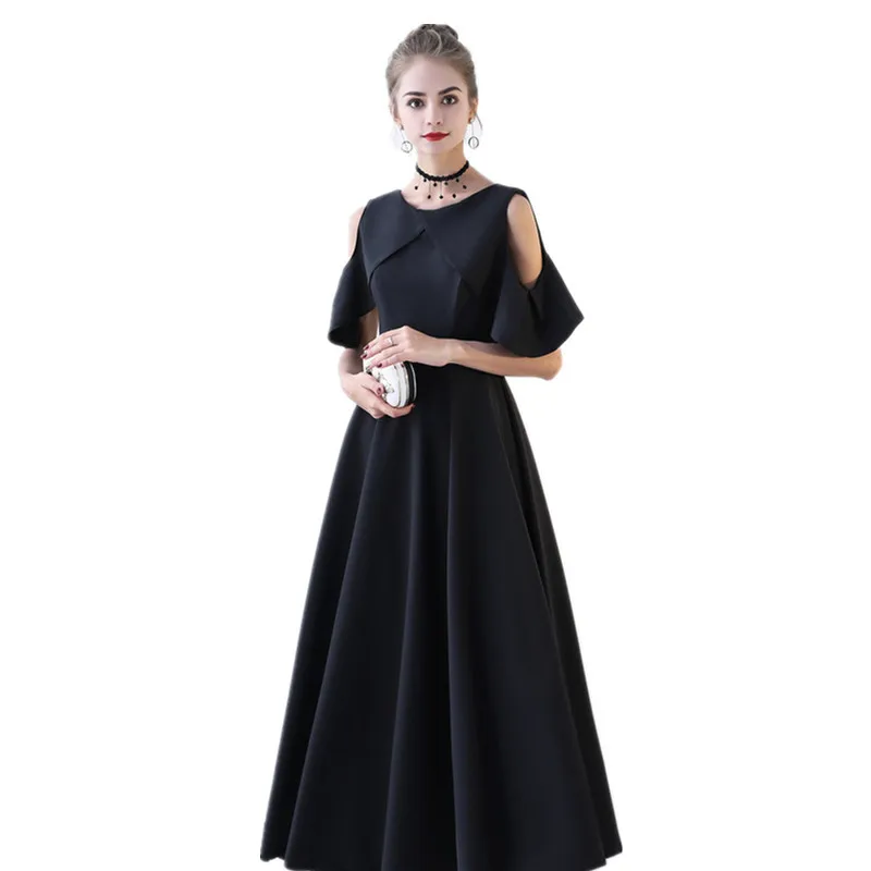 Кудрявые женские летние черные без бретелек с круглым вырезом банкетные