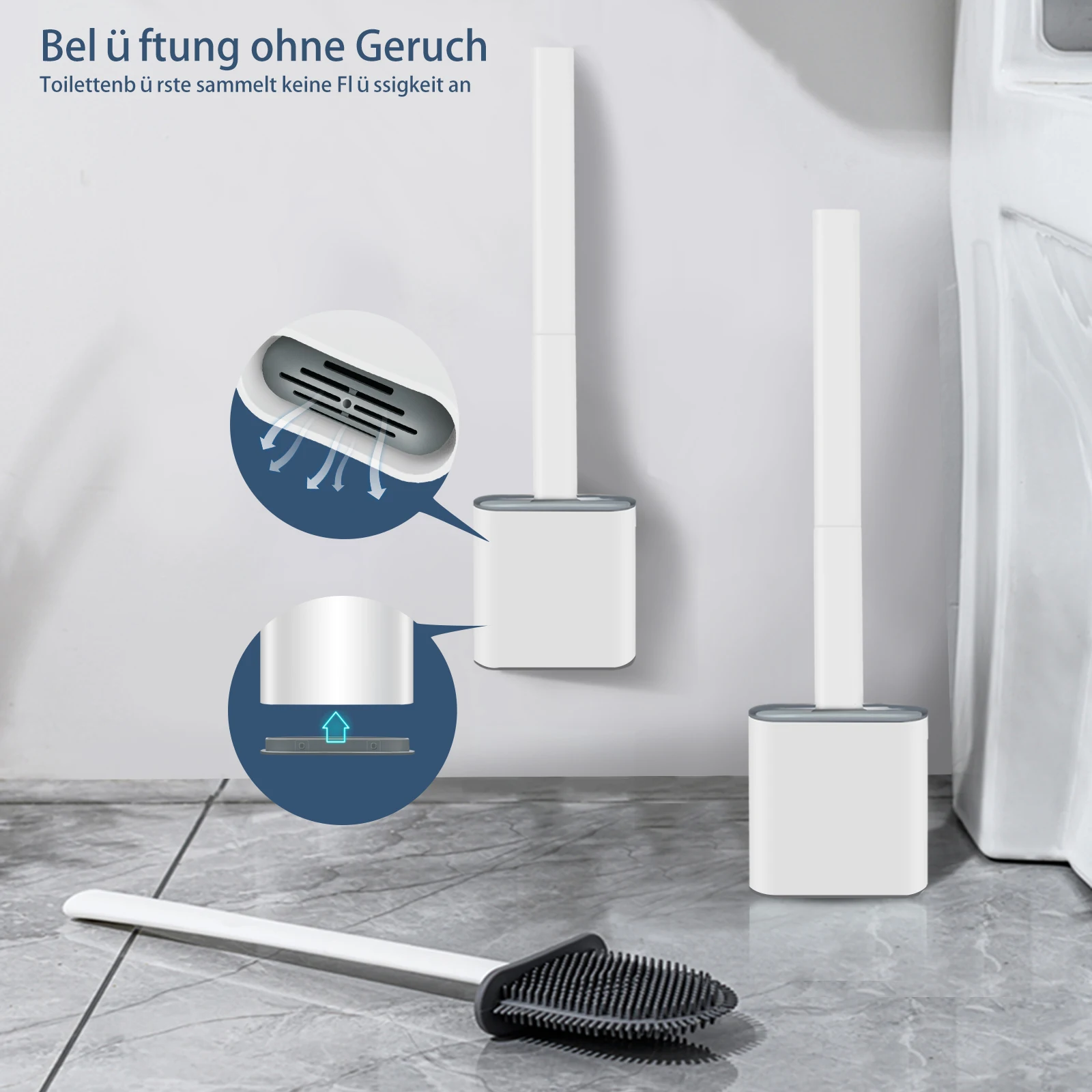 

Силиконовая щетка для ванной комнаты, щетка для унитаза, щетка для унитаза, очиститель для унитаза, гибкая щетка с мягкой щетиной, водонепро...