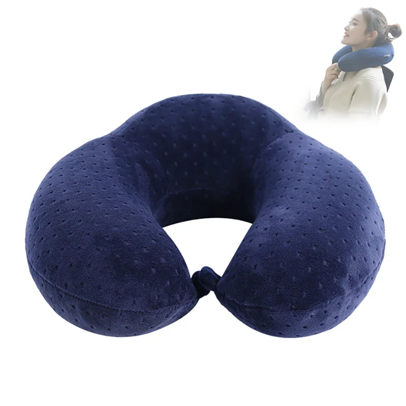 U образная подушка из пены с эффектом памяти медленно восстанавливающая форму