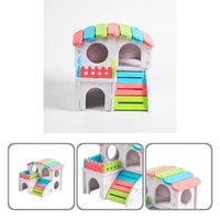 eco friendly hamster house ladder design leisure hamster nest hideout toy pet hideout house small pets house