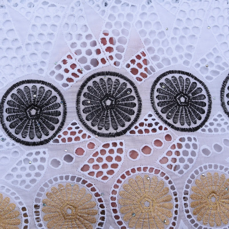 Нигерийская швейцарская вуаль Kalume с отверстиями кружево в Швейцарии высокое
