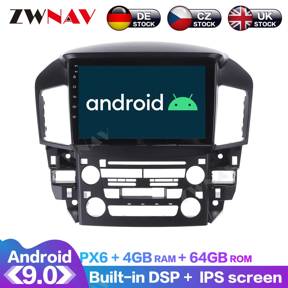 Android 10 с DSP Carplay IPS экраном для Lexus RX300 1998 2000 2001 2002 автомобильный радиоприемник