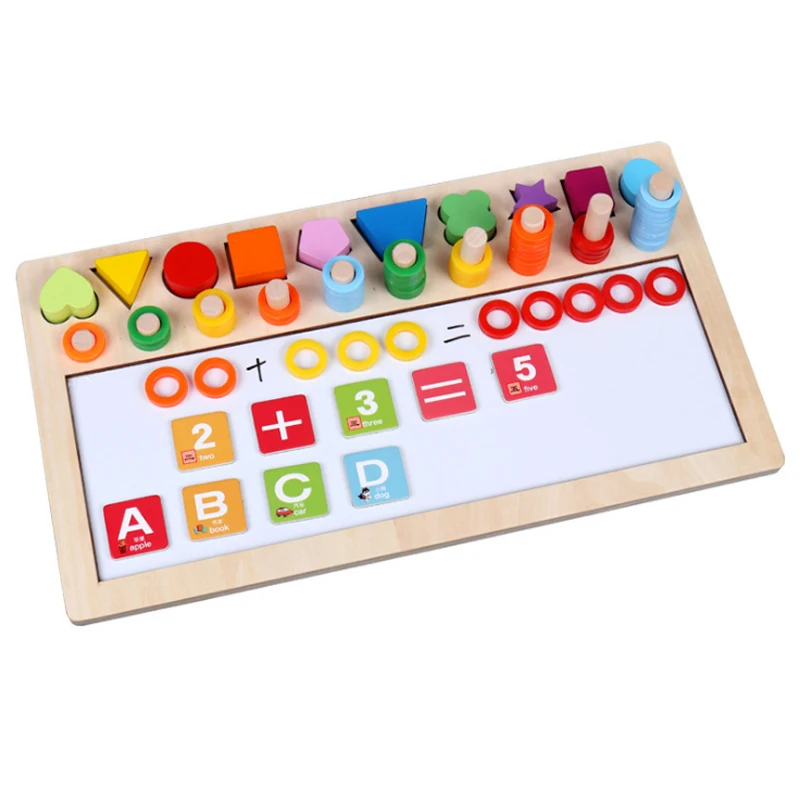 Новая математическая игрушка из дерева Монтессори дошкольные Деревянные