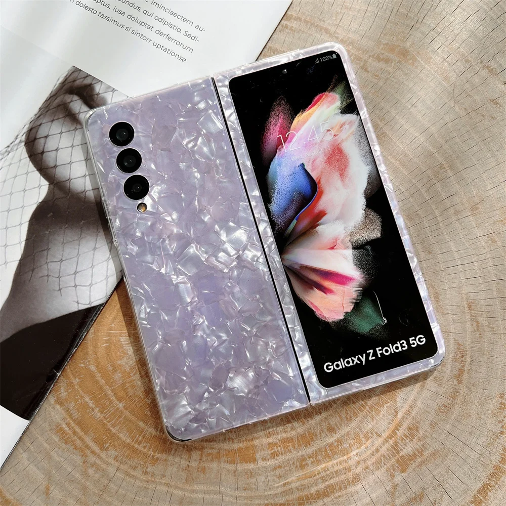 

Shell pattern Samsung mobile phone case For Samsung For Z Fold 3 5G Fashion anti-falling Galaxy Z Forld3 5G