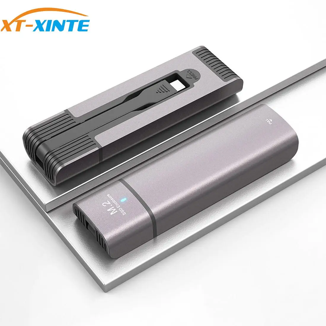 XT-XINTE M.2 PCIe SSD Корпус чехол Type-C 3 1 GEN2 10 Гбит/с коробка для жесткого диска внешний
