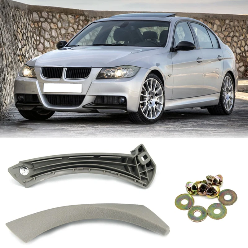 

Автомобильная серая внутренняя дверная ручка панель Натяжная ручка Замена для-BMW 3 серии E90 51417230851 51419150337