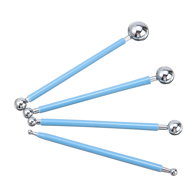 4 шт. 8 размеров моделирование мяча инструмент из нержавеющей стали помадка торт