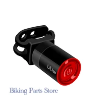 new bicycle touch sensing taillights ip65 waterproof and dustproof brake safety warning cycling lamp usb rechargeable taillights