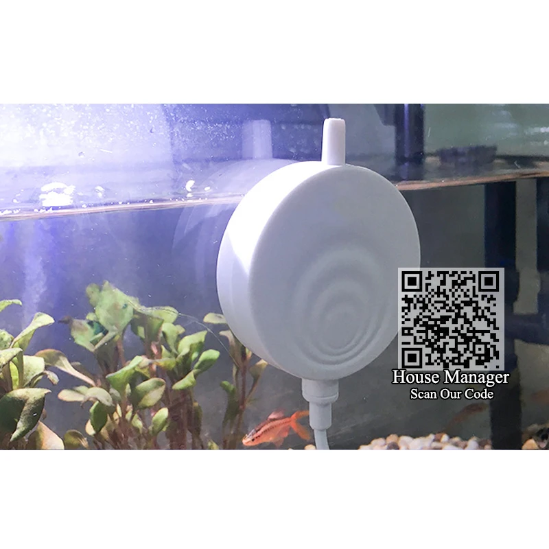 Мини воздушный насос для аквариума тихий всасывающий резервуар настольный