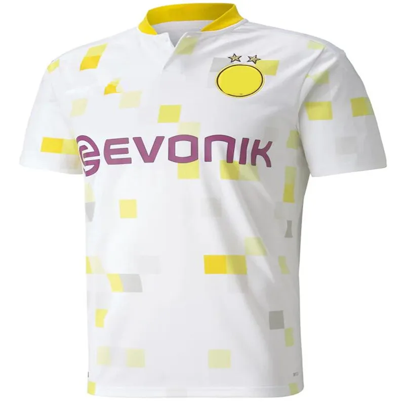

PISZCZEK Top Quality man shirt new 20 21 DortmundES SANCHO REUS HAZARD HAALAND HUMMELS HUMMELS 21 22 3RD Home away shirt