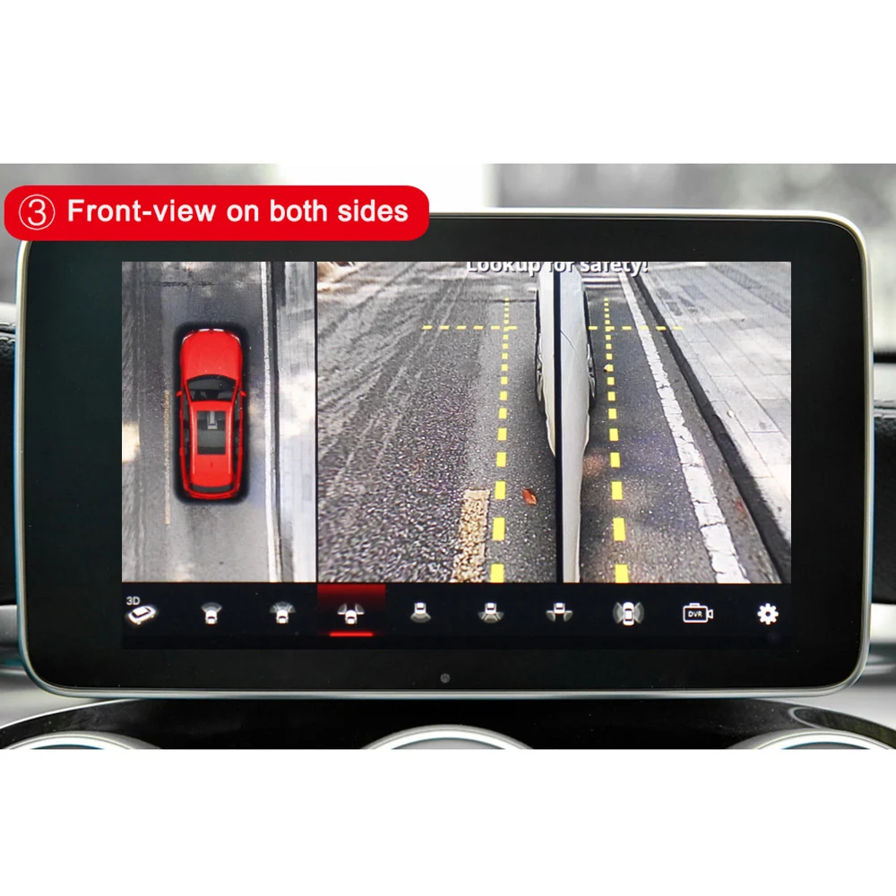 Smartour 3D HD 360 автомобильная система наблюдения за окружающим видом птицами 4 камеры