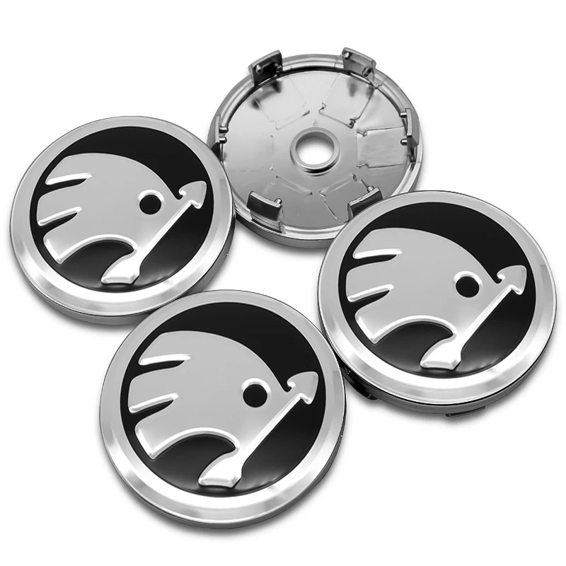 4 шт. Центральная втулка колеса автомобиля крышки эмблемы наклейки для Skoda Fabia Kamiq