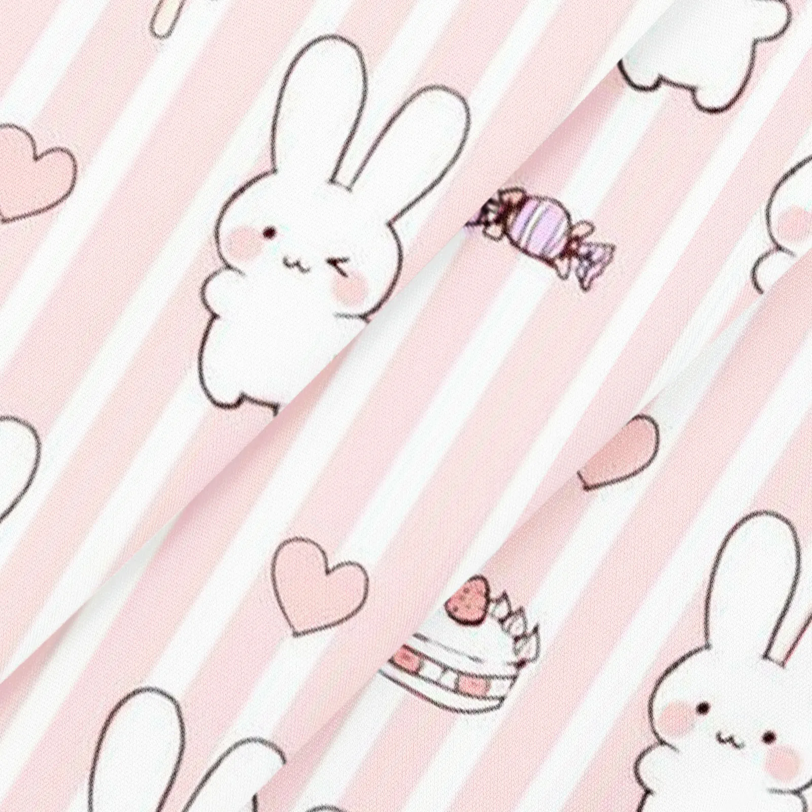 

Women Nurse Uniform Rabbit Print Short Sleeve Top Summer Fashion Care Worker Clothing Oversized T-Shirt Healthcare Clinic Outfit