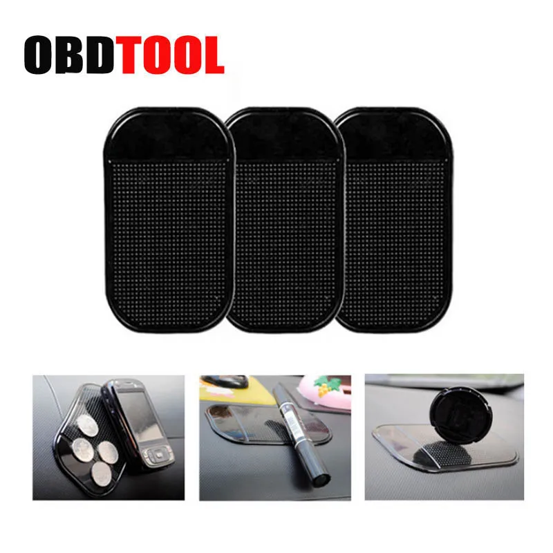 2 шт. Мощный Силикагель Волшебная Кожа автомобиль черный Липкий Коврик