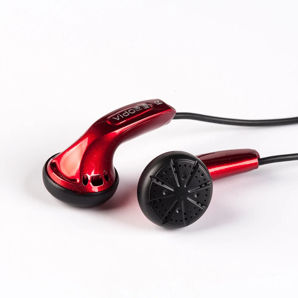 WOOEASY DIY VIDO наушник динамический бас с плоской головкой HIFI в ухо наушник белый черный