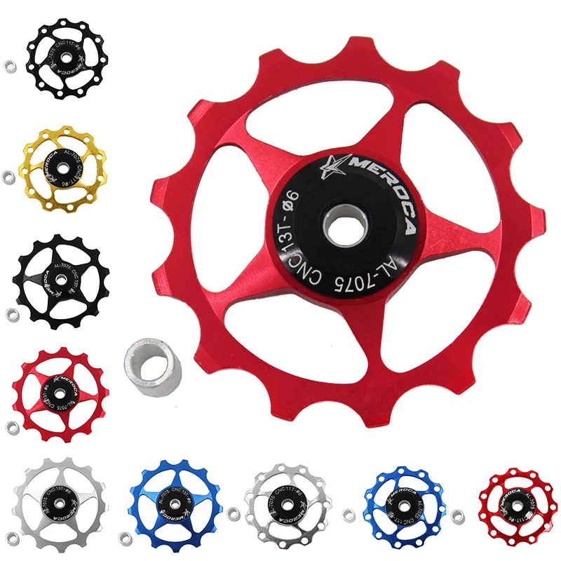 

1pc Bicycle Steel Bearing Derailleur 11T 13T Mountain Road Bike Rear Derailleur Pulley Roller Idler Bearing Jockey Wheel Parts