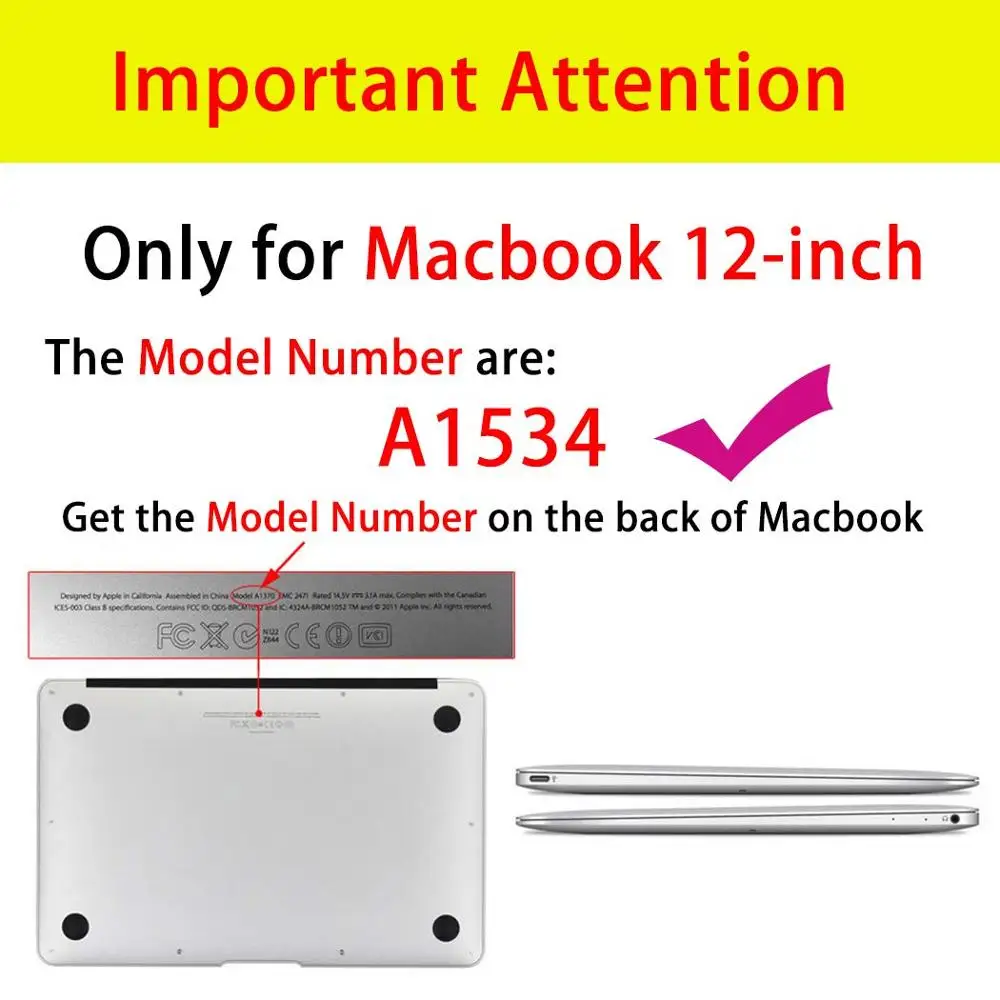 Твердый чехол с мраморной печатью + для клавиатуры только Apple Macbook 12 дюймов Retina