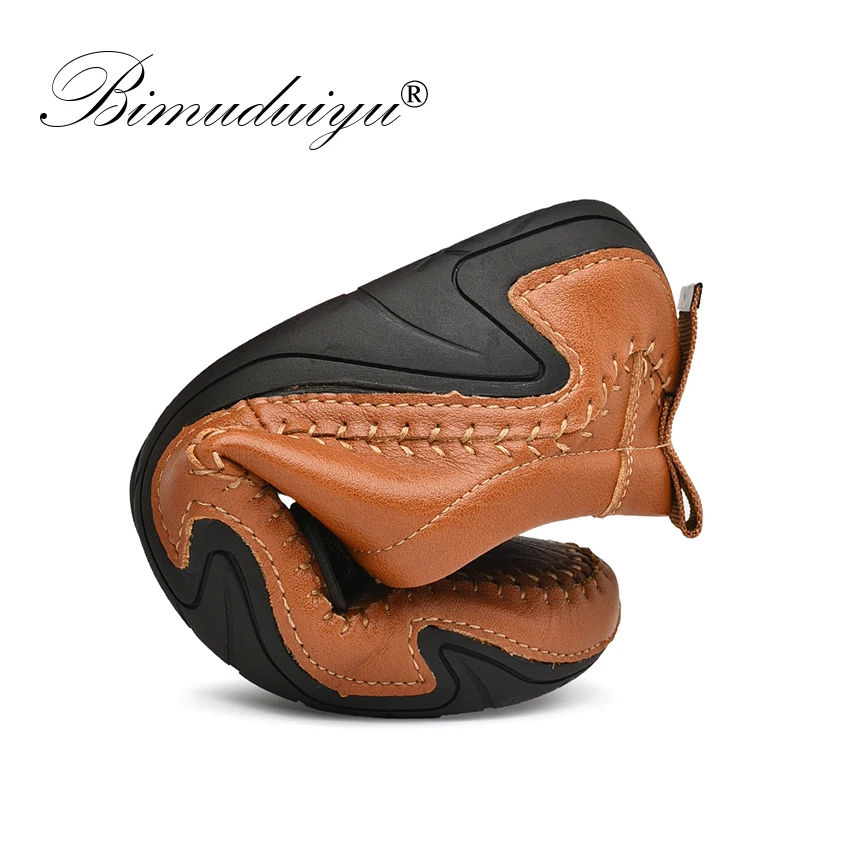 BIMUDUIYU размера плюс мужская повседневная обувь из натуральной кожи Осьминог