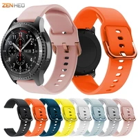 22mm silicone strap for samsung gear s3 frontier classic replacement watch band for samsung galaxy watch 46mmgalaxy watch3 45mm