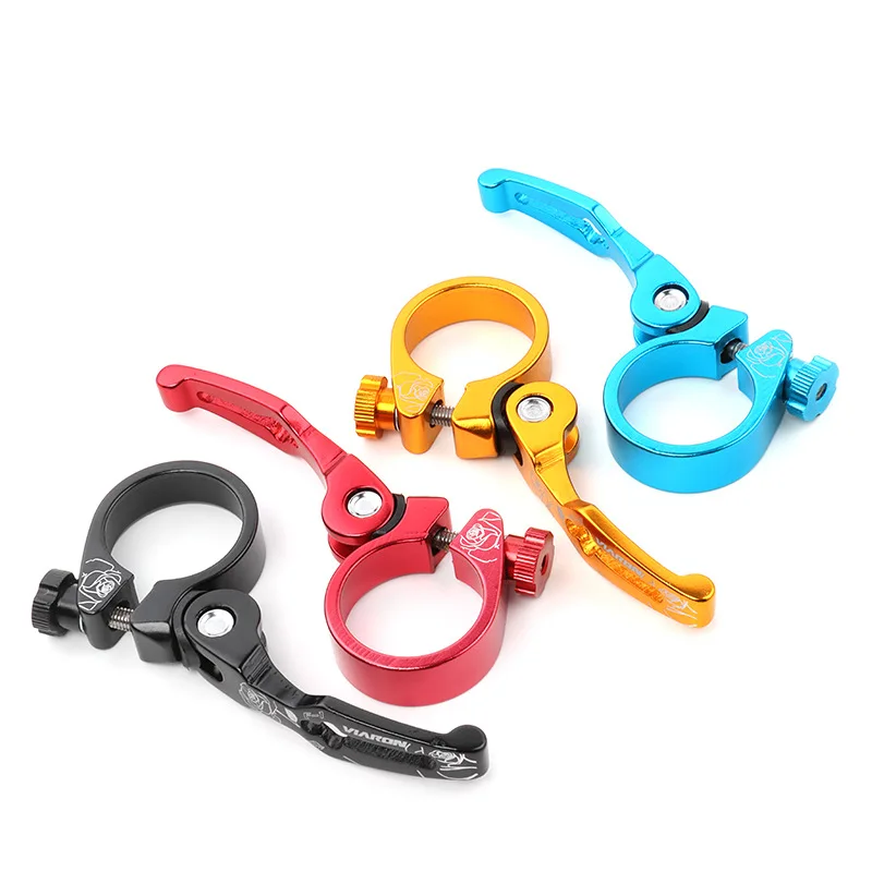 

/ bicycle quick release seat pipe clamp 31.8/34.9mm mountain bike pipe clamp ring aluminum alloy seat pipe fittings
