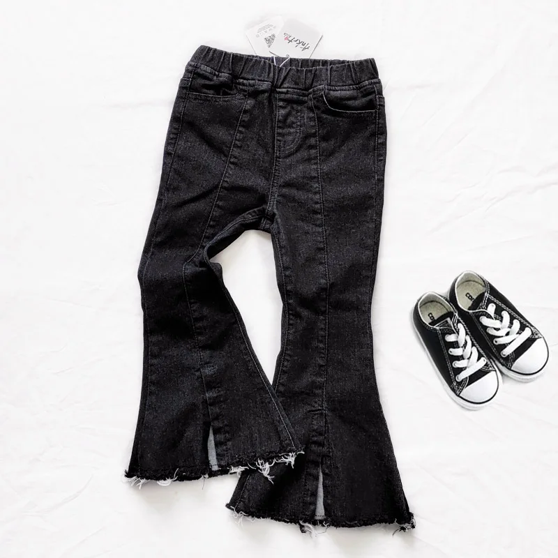 

Jargazol Fall Kids Clothes Fashion Toddler Girls Jeans 2-7 Years Korean Children Bell-bottoms Bell-bottoms Pants Winter Costume