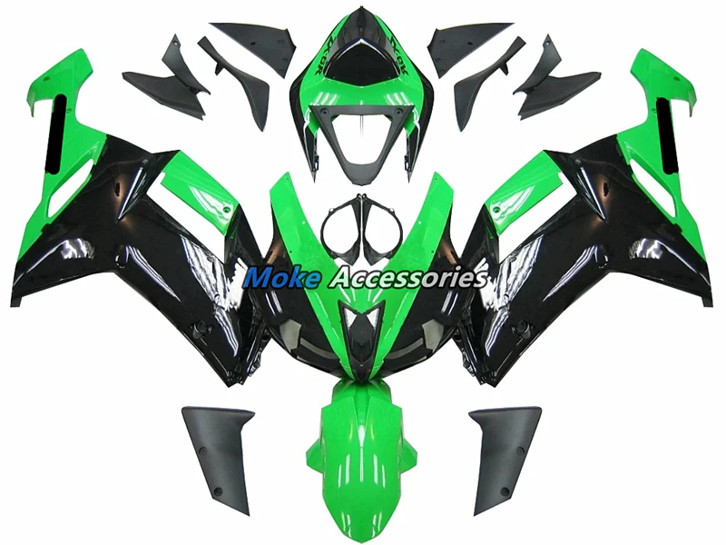 

Motorcycle Fairings Kit Fit For Kawasaki Zx-6r 2007-2008 636 Bodywork Set High Quality Abs Injection New Ninja Black Green