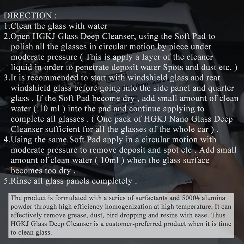 

Nice Glass Deep Cleanser Car Surface Sponge Auto GlasNice-Purpose GLASS MARKS REMOVER Cleaner Car Polishing Clean Fashion
