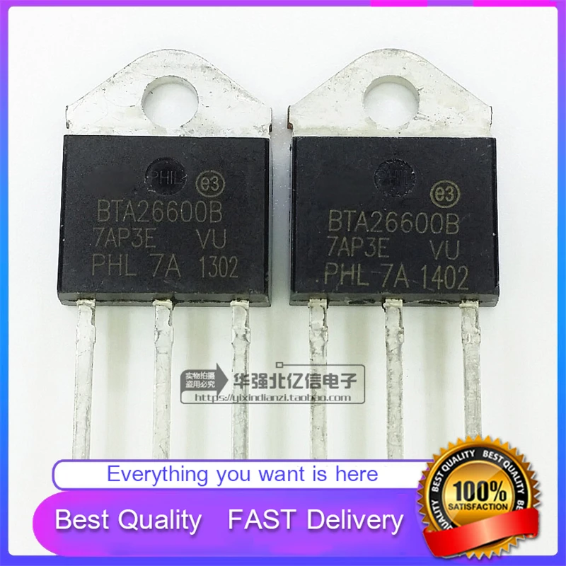 10 шт./лот новый оригинальный BTA26600B BTA26-600B кремниевый управляемый трубки хорошего