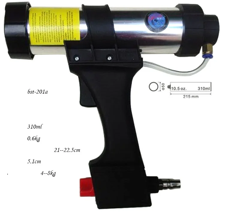 Taiwan Bo Siting glass glue gun pneumatic gun silicone gun 201a310ml the bottle