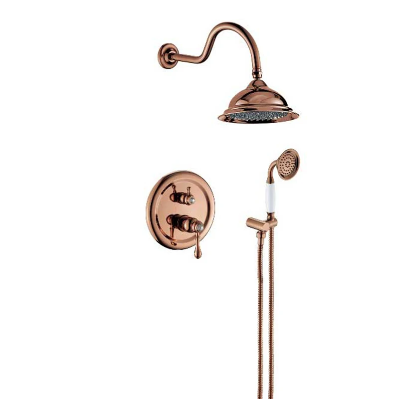 free shipping becola bathroom concealed shower faucet high quality gold and chrome shower set wall mounted b 2201 free global shipping