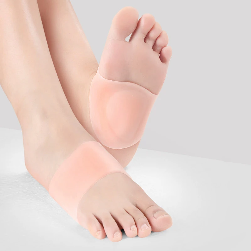 1Pair Insert Arch Support Shoe Gel Sleeves For Plantar Fasciitis Flat Foot Feet Socks Cushions Pads Orthotic Insole | Красота и