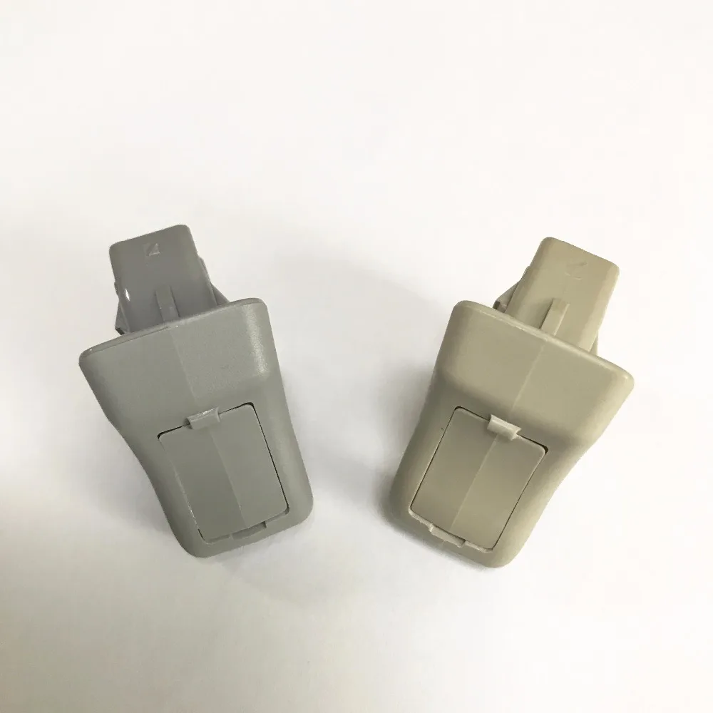 Автомобильный солнцезащитный козырек зажим с крюком Серый Бежевый для Mitsubishi Pajero