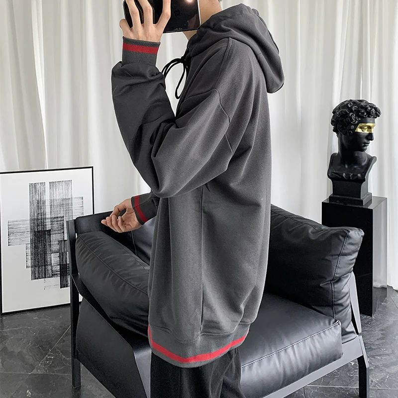 

SingleRoad Mens Hoodies Men 2020 Autumn Casual Oversized Harajuku Hip Hop Japanese Streetwear Hooded Sweatshirt Blue Hoodie Men