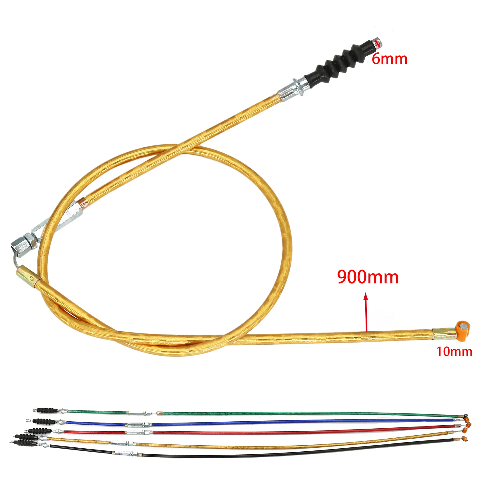 

Universal Motocross 900mm length Color Clutch Cable For 110cc 125cc 140cc Pit Dirt Stroke Bike Motorcycle Accessories