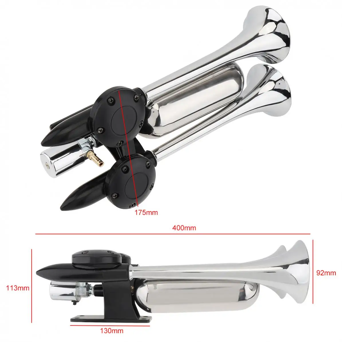 1 шт. 12-24 в 100-115 дБ супер сильный шумный воздушный компрессор двойная труба