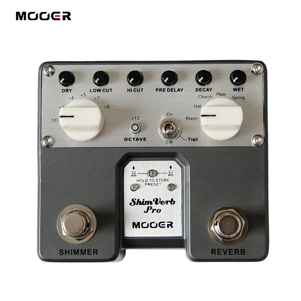 Цифровая педаль для гитары MOOER ShimVerb Pro с реверберацией 5 режимов реверберации