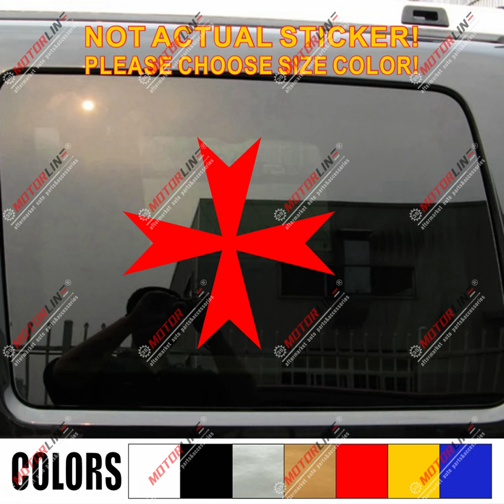 Мальтийский крест наклейка на Мальту автомобиль винил выберите размер